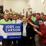 Union members in the overflow room